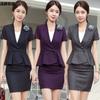 Traje profesional Femenino Temperamento de Socialité Belleza Salón Gerente Ropa de Negocios Manga Corta Delgada Joyería Tienda Ropa de Trabajo Verano