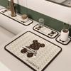 Alfombrilla Absorbente de Barro Diatómico Alfombrilla para Drenaje de Fregadero de Baño Alfombrilla para Grifo Posavasos para Encimera de Fregadero de Baño