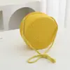 Bolsita Pequeña Linda de Verano para Niños Bolso Nuevo para Mujer Celebración en Línea Monedero de Moda Bolso de Paja Bolso Cruzado de Viaje para Bebé Moderno