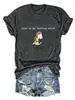 Esta é a minha camiseta casual de algodão colorida de manga curta para mulheres, para observação de pássaros, Amazon eBay site independente, moda divertida