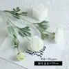 Flores Peônia Artificiais de Novo Estilo com 3 Cabeças, Flores de Lótus Falsas com Textura de Veludo para Decoração de Sala de Estar em Casa, Arranjo de Flores, Arranjo para Hotel e Pousada