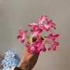 Flores de lila artificiales realistas de alta gama para paisajismo de jardines, flores de seda para exhibir en habitaciones modelo y salas de estar