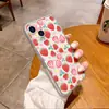 Funda para iPhone 17 Pro Max de Pantalla Completa con Flores de Fresa Pintadas, Linda para Mujer, Apple 15, Funda para Teléfono Móvil Pintada al por Mayor