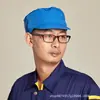 Gorra de Trabajo para Taller de Fábrica Transfronterizo con Visera, Gorro de Cocina con Texto Impreso, Gorro a Prueba de Polvo, Gorro con Red Anti-Caída de Cabello, Gorra de Trabajo de Chef