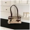 Elegante Bolso de Axila para Viajes Diarios Modelo Nuevo 2026, Bolso de Mano con Contraste de Color, Bolso Tote Cruzado, Bolso de Hombro Versátil y a la Moda