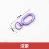 Llavero pintado color macarrón anillo de resorte de aleación hebilla de puerta figura de muñeca con cuentas hebilla de ocho colgante piezas de accesorio DIY