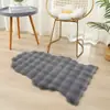 Alfombra transfronteriza de pelo sintético de conejo, alfombrilla irregular para mesita de noche de dormitorio, alfombra de felpa engrosada y densa, alfombra decorativa para casa de alquiler