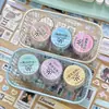 Fita Adesiva Cortada em Formato de Papel Sintético Zaomo Série Coração de Menina Material de Decoração para Caderno Adesivo DIY Fita Washi