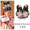 Peruca Hanfu Dunhuang Voadora Coque Suave Traje Antigo Estilo Tang Acessório de Cabelo Performance de Dança Tradicional Penteado Pronto Coque de Cabelo
