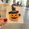 Accesorios para el Cabello de Niños Halloween Pasador al por Mayor Brillo Murciélago Lazo Calabaza Accesorios DIY Pasador Hecho a Mano Material