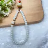 Cadena para Colgar Teléfono Móvil Artística Retro Bodhi Natural Cuerda para Colgar Piedra Shoushan Funda para Teléfono Móvil Cuerda de Mano