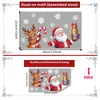 Papai Noel Transfronteiriço Rena Adesivos de Parede de Natal Adesivos que Brilham no Escuro Quarto Sala Decoração de Casa Adesivos de Parede Autoadesivos