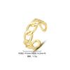 Anillo Liso de Plata Esterlina 925 Yuanfan Joyería Estilo Frío Ins de Alta Gama Europeo y Americano Retro Apilable Anillo Abierto para Mujeres