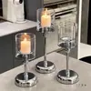 Portavelas para Mesa de Comedor del Hogar, Velas de Aromaterapia de Lujo Ligero, Adornos Románticos, Portavelas, Decoraciones para Mesa de Comedor, Accesorios para Cena a la Luz de las Velas