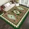 Alfombra de Estilo Étnico Vintage para Sala de Estar Hogar Alfombra Persa Estilo Americano para Sala de Estar Alfombra para Mesa de Café Dormitorio Alfombra de Área Grande Completa