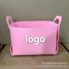 Cesta de fieltro para guardar ropa sucia, plegable, estilo europeo y americano, para guardar juguetes y artículos diversos, personalizable.