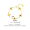 Pulsera Tradicional de Oro Rubí Cruz del Tíbet Mortero para Mujer, Estilo Étnico Vintage con Incrustaciones de Diamantes, un Regalo para Novia