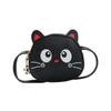 Bolsa de mensajero para niños con expresión de gatito al por mayor, bolsa de hombro para bebé de PU, monedero para niños de jardín de infantes