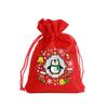 Sacos de Presente de Festa de Natal de Linho Vermelho, Sacos de Embalagem de Meia de Natal, 6 Sacos Pequenos de Natal, Sacos para Biscoitos