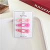 Clip BB con gota de aceite y degradado de color de tarjeta 3 en 1, para chica coreana, simple, combina con todo, pinza para el cabello de color sólido, pinza para el cabello rota, tocado