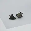Broche metálico personalizado de lujo incrustado con diamantes, accesorio de alta gama para abrigos, gabardinas, camisas, faldas y decoración de ropa
