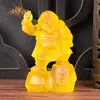 Mahakala, el Dios de la Riqueza, Estatua de Deidad Japonesa Tántrica, Adorno para Sala de Estar Chapado en Oro para Adoración en Casa, Trayendo Buena Fortuna y Paz