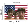 Bandera de Apoyo Estrella Transfronteriza Amazon Temu Fondo de Bandera Americana Rosa Personalizado Personaje Patrón Personalizado Poliéster