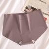 Ropa interior de seda de hielo sin costuras Huajunda para mujer de cintura media, grado 7A, antibacteriana, de seda de morera, tangas deportivas de yoga para mujer, transpirables