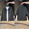 Jaqueta Moletom Cardigan Masculino Gola Alta Moda Nova Primavera e Outono Versátil Luxo Leve Cor Sólida Tendência Casual
