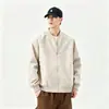 Directo del fabricante: Chaqueta casual estilo americano para hombre 2026, chaqueta de béisbol simple y moderna, holgada y a la moda para primavera y otoño