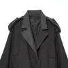 Atacado de fabricante de roupas femininas transfronteiriço 2026 outono novo jaqueta curta estilo europeu e americano sobretudo com cinto