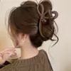 Elegante Pinza para el Cabello con Lazo Estilo Nuevo 2026 para Mujer, Cabello Semirecogido, Pinza de Garra para la Parte Posterior de la Cabeza para Cabello Fino, Sensación de Alta Gama, Pinza de Tiburón