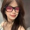 Armação de Óculos Gatinho Estampa Leopardo Sem Lentes Armação Decorativa Lisa Fofa Ins Retrô Y2K Tartaruga Óculos Redondos