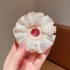 Goma para el pelo de encaje dulce de doble capa para niñas, Diadema para el borde de la falda, Accesorio para el pelo elástico para moños de niñas pequeñas
