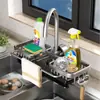 Estante para Grifo de Cocina, Cesta Drenaje para Trapo y Esponja, Estante para Fregadero, Fregadero Fregadero, Estante Multifuncional para Toallas