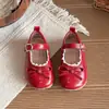 Sapatos de princesa para meninas estilo coreano, coleção primavera/outono 2026, design com renda e laço, sapatos versáteis de couro, sapatos de bebê, branco