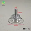 Venta Directa de Fábrica Ventosa Ecológica con Tornillos Plástico PVC Cabeza de Hongo Ventosa Transparente Ventosa con Agujero para Tornillo Gancho