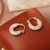 Brincos de Bolsa Populares com Zircônia Brilhante, Estilo Retro de Hong Kong, Moda de Alto Padrão, Brincos Exquisitos e Versáteis, Joias Estilo Deusa