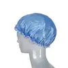 Fábrica de origen gorro de ducha de satén impermeable engrosado para adultos al por mayor gorro de ducha de doble capa gorro de ducha para el cabello para damas
