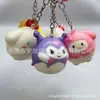Juguete de Apretar de Alto Rebote de Dibujos Animados Sanrio Lindo Gadget para Aliviar el Estrés Infantil Llavero de Muñeca para Bolso de Pareja
