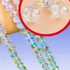 Cuentas Planas Premium de 4 mm, Cuentas de Rueda de Cristal de Colores, Cuentas Sueltas de Cristal, Materiales para Pulseras DIY, Accesorios para Ropa