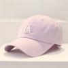 Gorra de Béisbol con Letra Simple de Nuevo Estilo para Mujer, Marca de Moda ins, Estilo Coreano, Primavera y Verano, Versátil, Visera Curva, Gorra para Hombre con Protección Solar