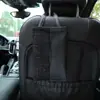 Caja de almacenamiento de pañuelos para coche estilo Chanel caja de pañuelos montada en el respaldo del asiento del coche caja de pañuelos para coche con lazo