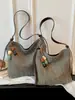 Bolso Tote Tejido Grande de Gran Capacidad 2026 Nueva Moda Paja Tejida Casual para el Trabajo Bolso de Axila Bolso Elegante de un Solo Hombro