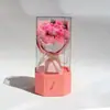 Venda Direta de Fábrica Flor de Sabão Rosa Caixa de Presente de Oito Tons Tampa de Acrílico Caixa de Joias Várias Cores Disponíveis Dia dos Namorados Dia das Mães