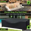 Funda para Muebles de Terraza Impermeable Resistente Gruesa Tela Oxford Funda para Muebles de Exterior Adecuada para Conjuntos de Mesa y Sillas de Exterior