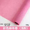 Papel de Embrulho Colorido de Linho em Rolo Flor Floricultura Artesanal Material DIY Malha Impermeável Rolo de Linho Atacado