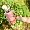 Novo copo térmico de alta capacidade e estiloso para duas bebidas, para estudantes, campus, casa, escritório e uso ao ar livre