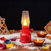 Lâmpada a Querosene Retrô Velas Digitais de Plástico Lâmpada de Vento Lâmpada de Atmosfera LED Luz Noturna Enfeites Decorativos