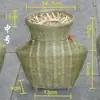 Armadilha de Enguia de Bambu Tecida à Mão de Guizhou Gaiola para Pesca de Camarão com Tampa Armadilha de Peixe de Bambu para Peixes de Rio Adereços de Palco Decoração Produtos de Bambu